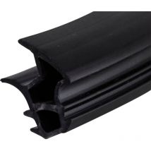 Zargendichtung mit Feuer- und Rauchschutz c 560 schwarz, 6 m - Domoferm