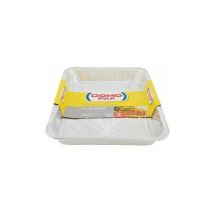 Vaschette in Alluminio 12 Porzioni – 41 cm x 36 cm x 17 cm – Domopak