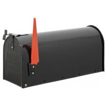 Usa Mail d-usa/r Cassetta Postale Americana in Acciaio, Di Grandi Dimensioni, Riviste e Buste C4, Per posta, pane o giornale, Rosso - Arregui