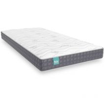 Colchón Viscoelástico 160x190x15cm Blanco Mulhacén Aloe Vera Altura:±15/16cm Transpirable f. Medio-Alta Reversible Hecho en España - Nalui