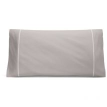 Nalui - Funda de Almohada Gris 100% Algodón 180 Hilos, Suave, Fresca, Transpirable, Lavable a 30oC