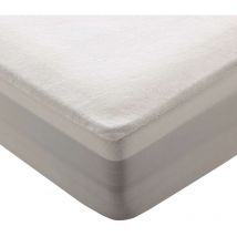 Protector de Colchón Blanco Coralina Impermeable [Hasta 30cm] - Nalui