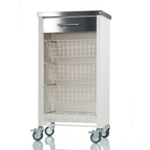 Carrito verdulero chelsea blanco-inox - 5100