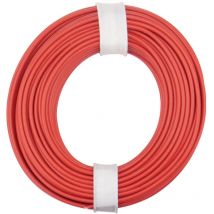 125-010 Litze 1 x 0.25 mm² Rot 10 m - Donau Elektronik