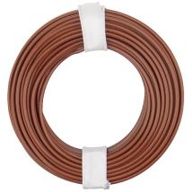 150-018 Litze 1 x 0.50 mm² Braun 10 m - Donau Elektronik