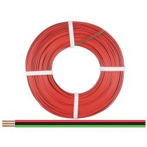 Donau Elektronik - 325-014-25 Fil De Câblage 3 X 0.25 Mm² Rouge, Noir, Vert 25 M