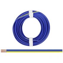 325-223 Fil de câblage 3 x 0.25 mm² bleu, jaune 5 m - Donau Elektronik