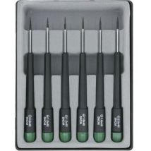 Pour l'électronique et la mécanique de précision Jeu de tournevis 6 pièces vis à fente - Donau Elektronik