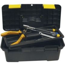 Donau Elektronik - Rb25 Boîte À Outils Vide Plastique Noir, Jaune
