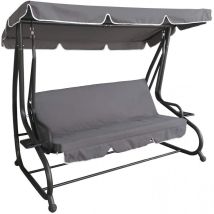 Xone Srl - Xone Dondolo Da Giardino 3 Posti Valencia Grigio 200x120x164 Cm