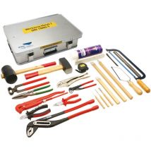 Werkzeugkasten Metall 2 din 14800-WKM 2, komplett in Firebox - Dönges