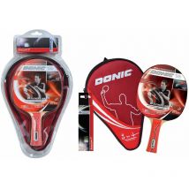 Tischtennis Schlägerset 'Waldner 600' mit 1 Schläger und 3 Bällen, rot - Donic