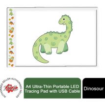 Doodle A4 Ultra-Thin Portable LED Tracing Pad with USB Cable, Dinosaur