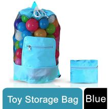 Doodle Nylon Toy Storage Bag and Play Mat - Blue