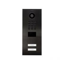 Doorbird - D2102V Interphone vidéo ip Ethernet Station extérieure acier inoxydable V2A (brossé), Titane W493202