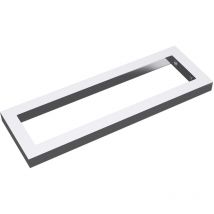 Doporro - 2 Stück Edelstahl Wandkonsole WH01 Träger Regalträger Regalhalter 45x3x15cm - Silber | Rechteckig