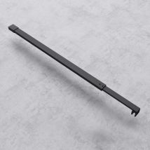 Doporro - barra de apoyo negra para mamparas de ducha estabilizador de pared de vidrio variable 70-120cm forma de barra de apoyo: Rectangular BRAM3