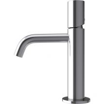 doporro Diseño de grifería mezclador monomando para lavabo de 20,7cm de altura plateado para un uso práctico