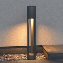 Doporro - Lámpara de Jardín 3000K, Luz de Jardín IP65 Bolardos led de Exterior φ12xH70cm en Aluminio para Jardines, Parques, Zonas Residenciales y