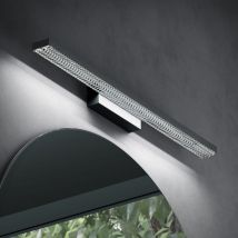 Doporro - Lampe pour miroir 9W led Salle de Bain 490 Lumen 40cm Applique Muaral Noir Mat Lumière Miroir 6000K Design Leuchtschein
