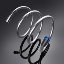 Sogood - doporro Manguera de ducha lisa plateada de 200cm de longitud, maguera de material flexible - Plateado