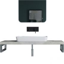 Doporro Mensola Portalavabo, Mensolone per Arredobagno Sospeso da 50cmx80cm per Lavabi d'Appoggio