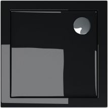 Doporro - Piatto Doccia 70x70x4cm Faro1 in Acrilico, Forma: Quadrato, Nero - Nero