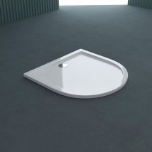 Doporro - Piatto Doccia 100x100x4cm in Acrilico Faro4W, Forma: Quadrato, Bianco - Bianco