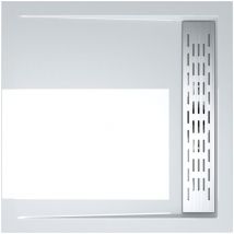 Doporro - Piatto Doccia 90x90x5cm, Piatto Doccia Quadrato in Acrilico Xetro04W, Bianco - Bianco