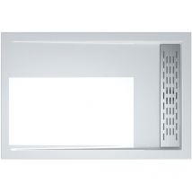 Doporro - Piatto Doccia 100x120x5cm, Piatto Doccia Rettangolare in Acrilico Xetro04W, Bianco - Bianco