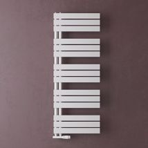 Doporro - Radiateur de Salle de Bain Sèche-Serviette 131x50cm Radiateur à Eau Chaude Blanc Sèche-Serviettes Design fn