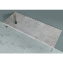 Sogood - doporro Soporte para lavabos 50x120cm consola para lavabos en greige incluye soportes de consola - Greige