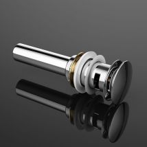 Sogood - doporro Válvula de desagüe para lavabos de tocador Push Up diseño PU04 válvula de drenaje - Plateado | PU04