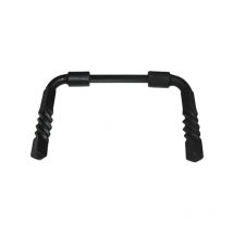 Doppel Türdrücker 1171 Alu schwarz verdrillt Duval bilcocq Vierkant 6 und 7 mm Klemmung 30-85mm - 37-0108-2611