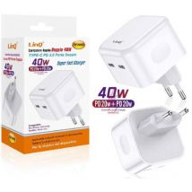 Trade Shop Traesio - Trade Shop - typ-c pd 3.0 40W doppel-ladegerät TIP20W2 universal-schnellladegerät -