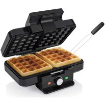 Tristar - Doppel Waffeleisen & Waffelgabel dicke belgische & brüsseler Waffeln 22x13,5cm