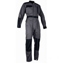 LMA - Doppelter Zip-Overall Chlor Dunkelgrau / Schwarz - T1/ t.xs - 4112 t.xs