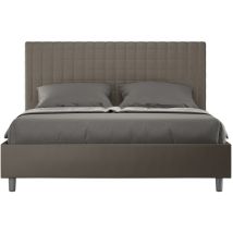 Sunny M Modernes Design Doppelbett 160x190 Mit Schrank Farbe: Braun - Version: Mit Behälter