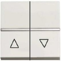 Niessen - Doppelknopf für Jalousien weiss Zenit N2244 bl