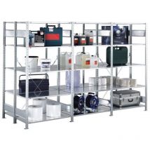 Doppelregal 2000 x 1000 x 400mm Traglast 150kg/Boden Anbauregal