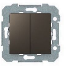 Doppelschalter grau Lava Serie VIVA BJC 23509-GL