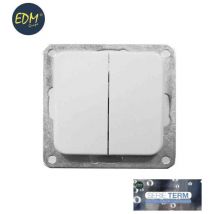 Doppelter Einbauschalter Term EDM Serie Blister
