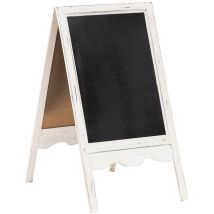 Doppelseitige Holztafel Staffelei Standtafel mit Kreide beschreibbar Löschbare Erinnerungstafel Restaurants Bars