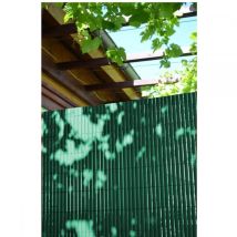 Doppelseitiger Grüner Pvc-schilfschirm, 30 % Recycelt, 10 Mm Dick, 75 % Blickdicht, 3 Kg, H 1 X B 3 M, Ideal Garden Ideal Garden