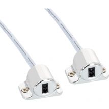 Doppelsensorschalter 12/24V dc für Schrank-Türen Silber