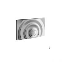 Doppelspülkastenplatte aus Chrom