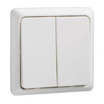 Doppeltaster 42V/1A Aufputz renovierung reinweiß 506254 - Elso