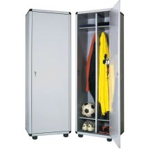 Doppelte Schmutzreinigungschrank Easy l 59 x p 40 x h 175 cm hellgrau