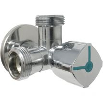 Doppelwaschmaschinenhahn - Anti-Kalk-Kugel Vitaq 1/2Mx 3/4M x 3/4M