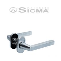 Doppia maniglia Sicma serie Fenix Cromo satinato